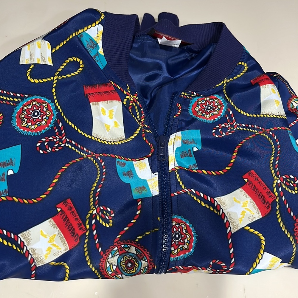 Notations Vintage Bomber Jacket Medium Petite - image 3